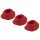 Kit de Campanas de Repuesto Womanizer Premium S - Rojo (3 piezas)