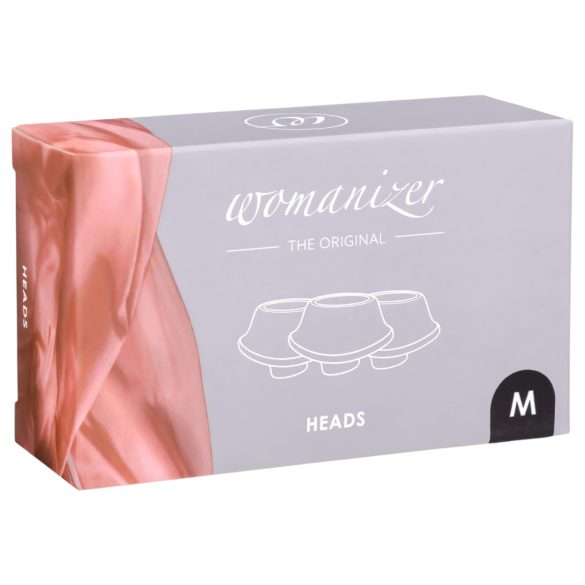 Womanizer Premium M - set de cabezales de repuesto - silicona negra - 3 unidades