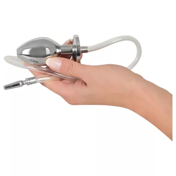 Piss to Ass Plug - plug anal hueco con dilatador de uretra