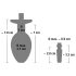 Plug de placer - plug anal hueco con dilatador uretral