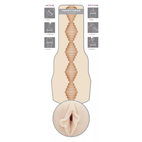 Fleshlight Brandi Love Heartthrobe - masturbador vagina realista