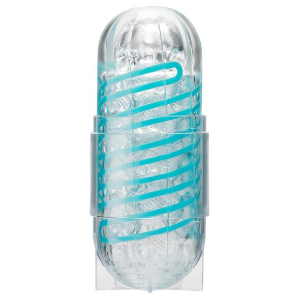 TENGA Spinner Tetra - masturbador masculino - textura giratoria - transparente