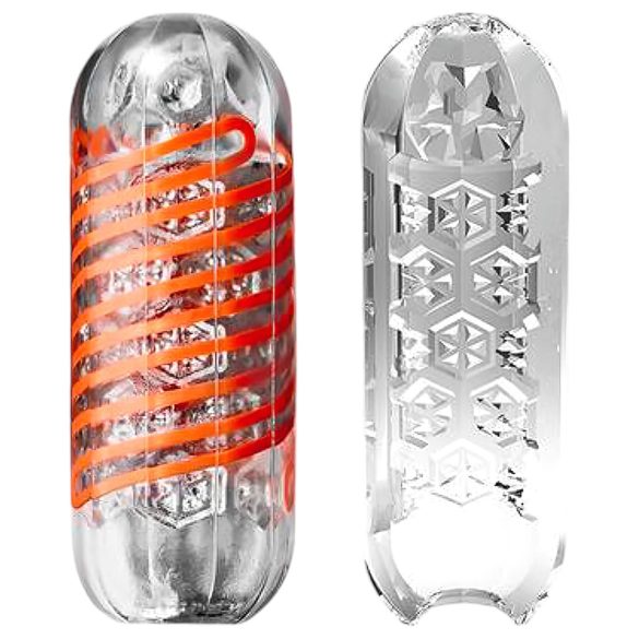 TENGA Spinner Hexa - masturbador masculino - textura interna - transparente