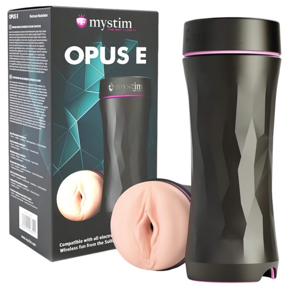 mystim Opus E Vaginal - Electro Estimulador Íntimo (Natural-Negro)