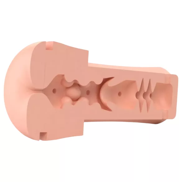 mystim Opus E Anus - masturbador anal eléctrico - silicona natural/negro