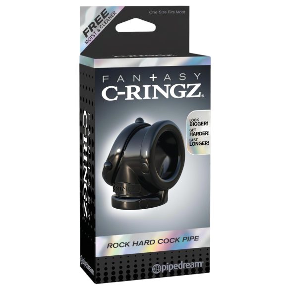 Anillo Fantasía Rock Hard - para el pene y los testículos (negro)