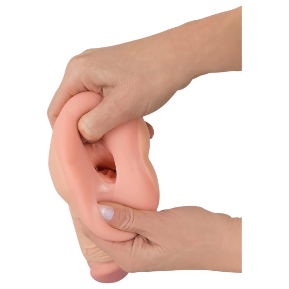 Nature Skin - masturbador anal y funda para pene 2en1 - color natural