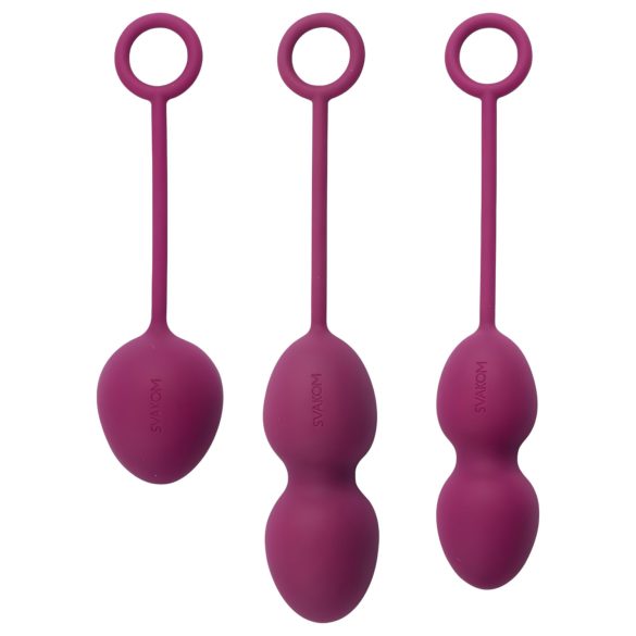Svakom Nova - Set de bolas chinas 3 piezas (violeta)