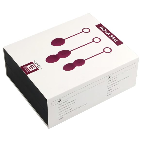 Svakom Nova - set de bolas chinas 3 piezas - silicona violeta