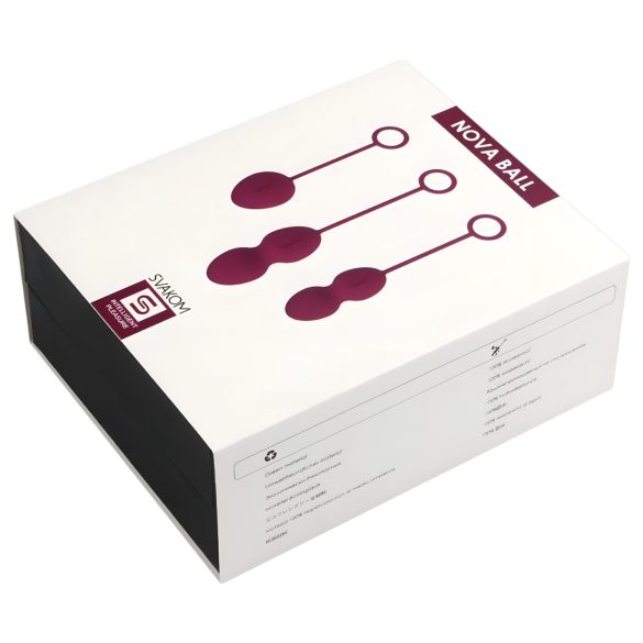 Svakom Nova - set de bolas chinas 3 piezas - silicona violeta