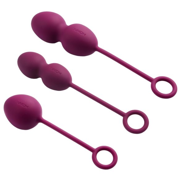 Svakom Nova - set de bolas chinas 3 piezas - silicona violeta