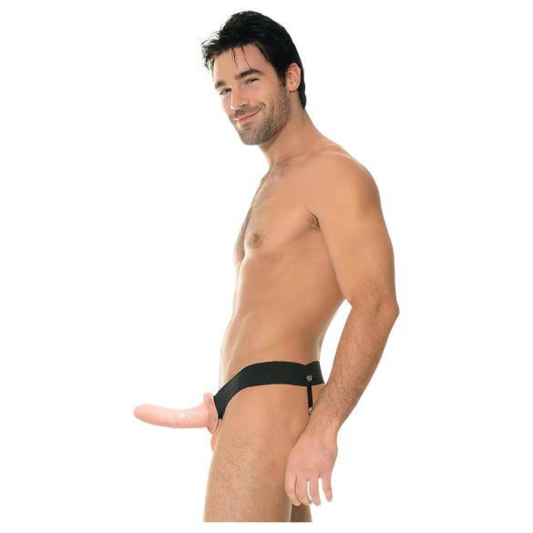Fetish Strap-On 6 - arnés con dildo hueco - color piel