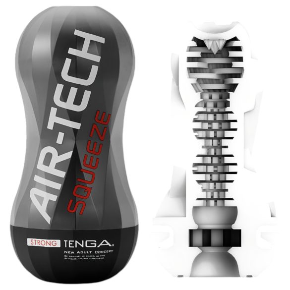 TENGA Air-Tech Squeeze Strong - masturbador de succión (negro)