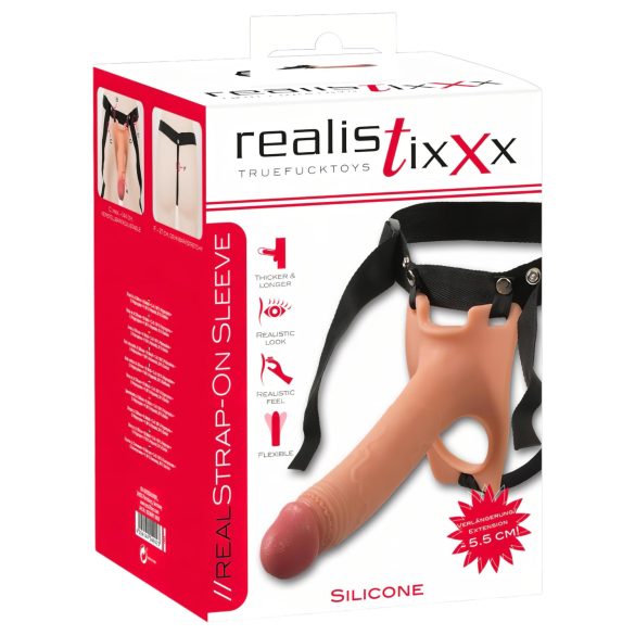 Dildo hueco realistixxx Strap-on (natural)