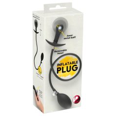 You2Toys - plug anal inflable con bolas (negro)