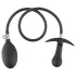 You2Toys - plug anal hinchable con bolas - silicona negro