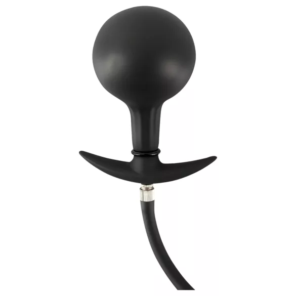 You2Toys - plug anal hinchable con bolas - silicona negro