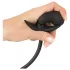 You2Toys - plug anal hinchable con bolas - silicona negro