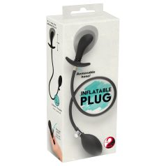 You2Toys - expandible enchufe anal inflable (negro)