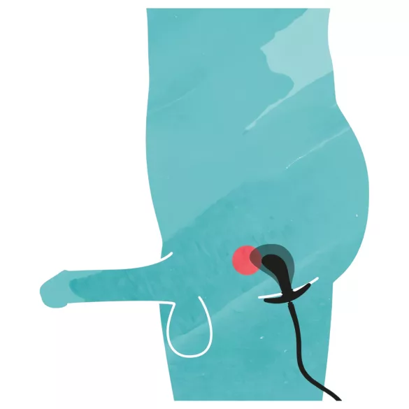 You2Toys - plug anal inflable - silicona negra