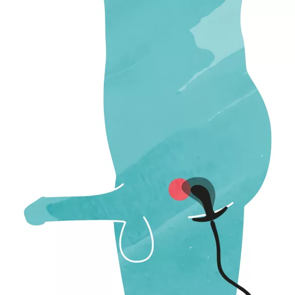 You2Toys - plug anal inflable - silicona negra