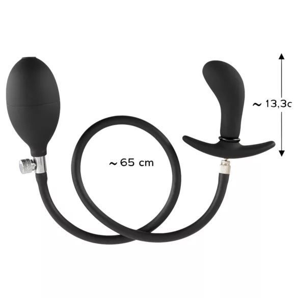 You2Toys - plug anal inflable - silicona negra