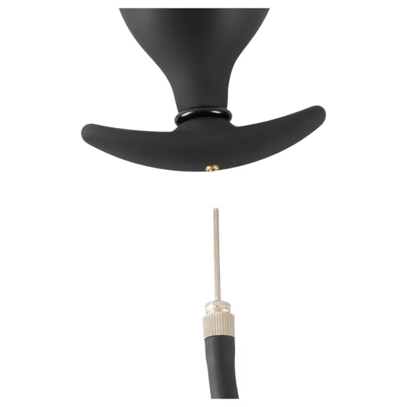 You2Toys - plug anal inflable - silicona negra