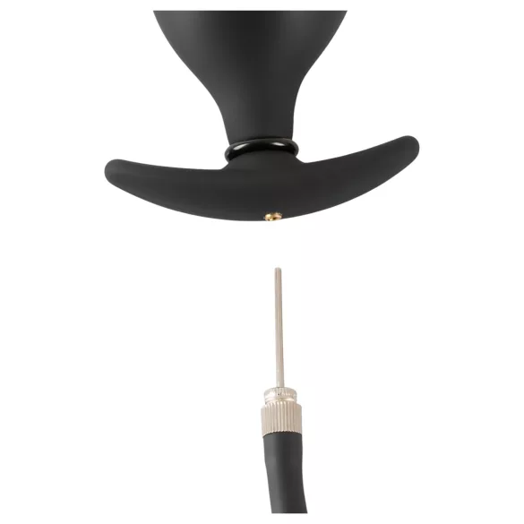 You2Toys - plug anal inflable - silicona negra