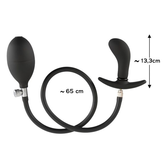 You2Toys - plug anal inflable - silicona negra