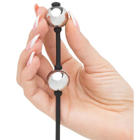 Fifty Shades of Grey - bolas chinas mini - metal - plata