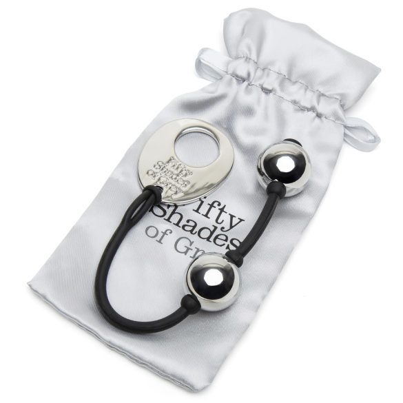 Fifty Shades of Grey - bolas chinas mini - metal - plata