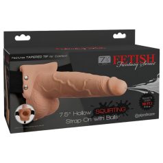   Dildo ajustable Fetish Strap-On 7,5 - efecto eyaculador (natural)