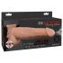 Fetish Strap-On 9 - arnés hueco con dildo eyaculador (natural)