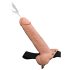 Fetish Strap-On 9 - arnés hueco con dildo eyaculador (natural)
