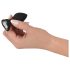 Juguete Anal You2Toys - Plug con Piedra Blanca (negro)