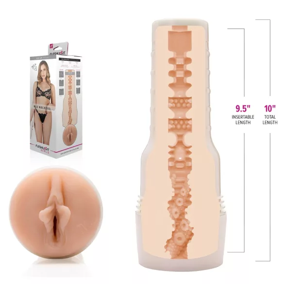 Fleshlight Mia Malkova LVL Up - masturbador vaginal realista - color piel