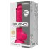Silexd 9,5 - Consolador con ventosa y testículos 24cm (rosa)