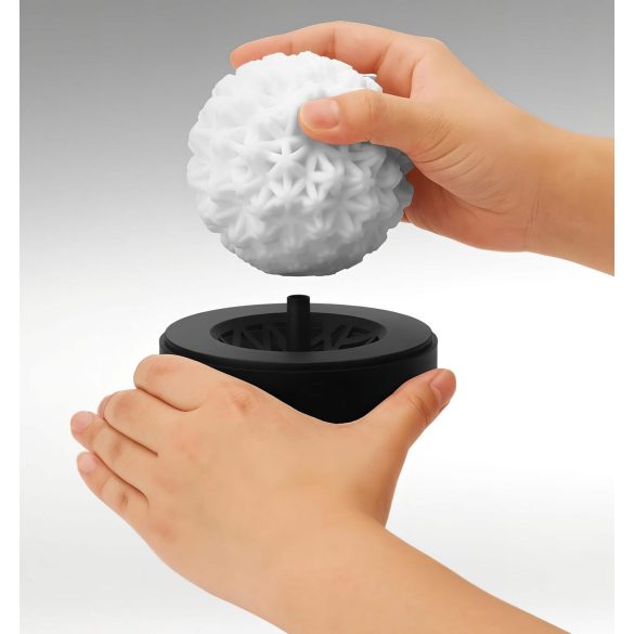 TENGA GEO - masturbador masculino texturizado - silicona blanco Glacier