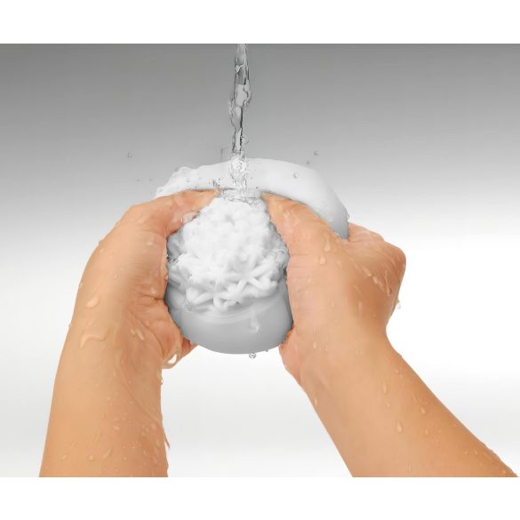 TENGA GEO - masturbador masculino texturizado - silicona blanco Glacier