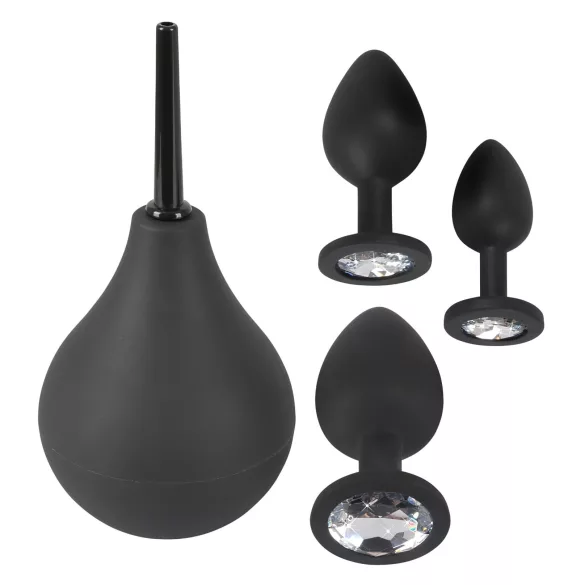 Black Velvets - juego de plugs anales (4 piezas, negro)