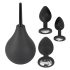 Black Velvet - set de plugs anales (4 pzas) - negro