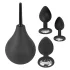 Black Velvets - juego de plugs anales (4 piezas, negro)