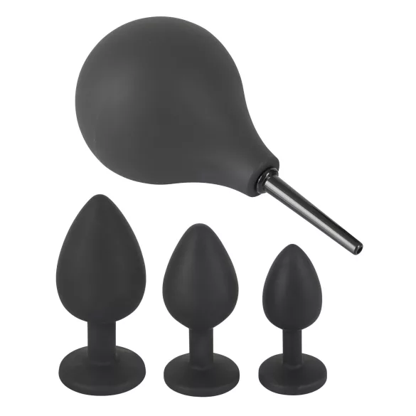 Black Velvets - juego de plugs anales (4 piezas, negro)