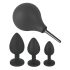 Black Velvet - set de plugs anales (4 pzas) - negro