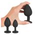 Black Velvet - set de plugs anales (4 pzas) - negro