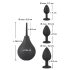 Black Velvet - set de plugs anales (4 pzas) - negro