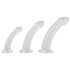 Crystal Clear - set de dildos anales - 3 piezas (transparente)