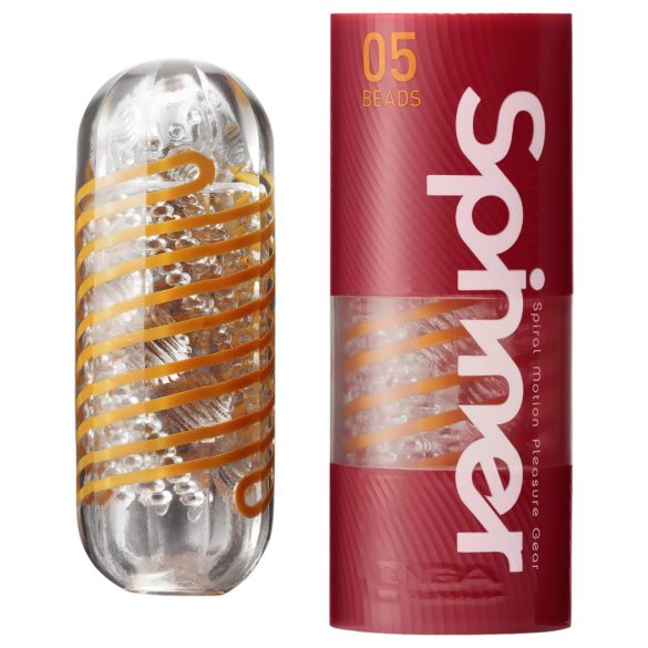 TENGA Spinner Beads - masturbador masculino - transparente