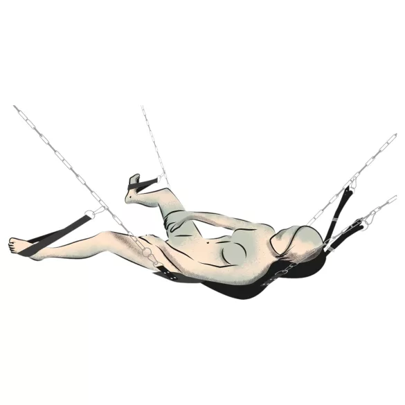 You2Toys - columpio sexual - ajustable - negro