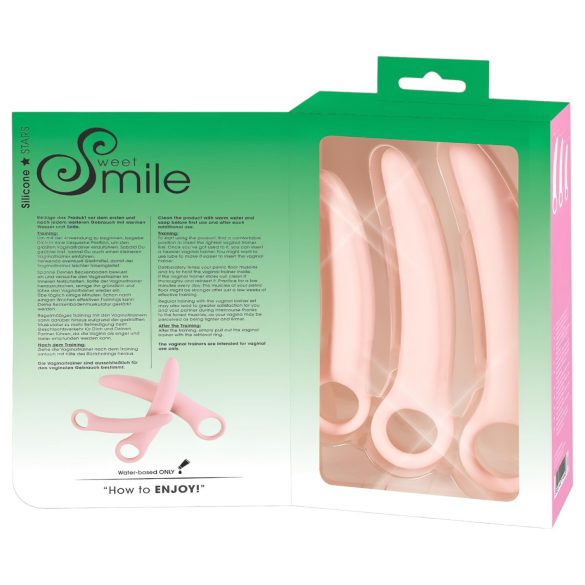 SMILE - Set de ejercitadores vaginales - 3 piezas - silicona rosa